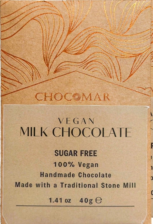 VEGAN SUGAR FREE MİLK CHOCOLATE ( 40G  1,41 OZ )