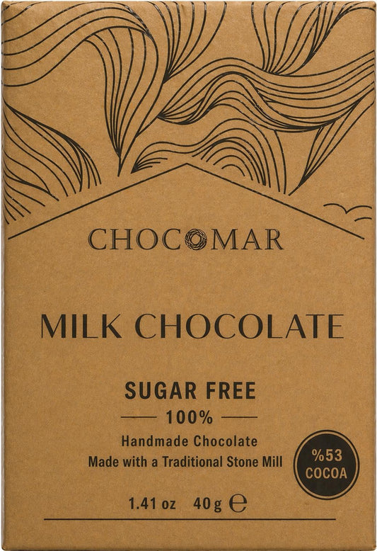 VEGAN SUGAR FREE MİLK CHOCOLATE ( 40G  1,41 OZ )
